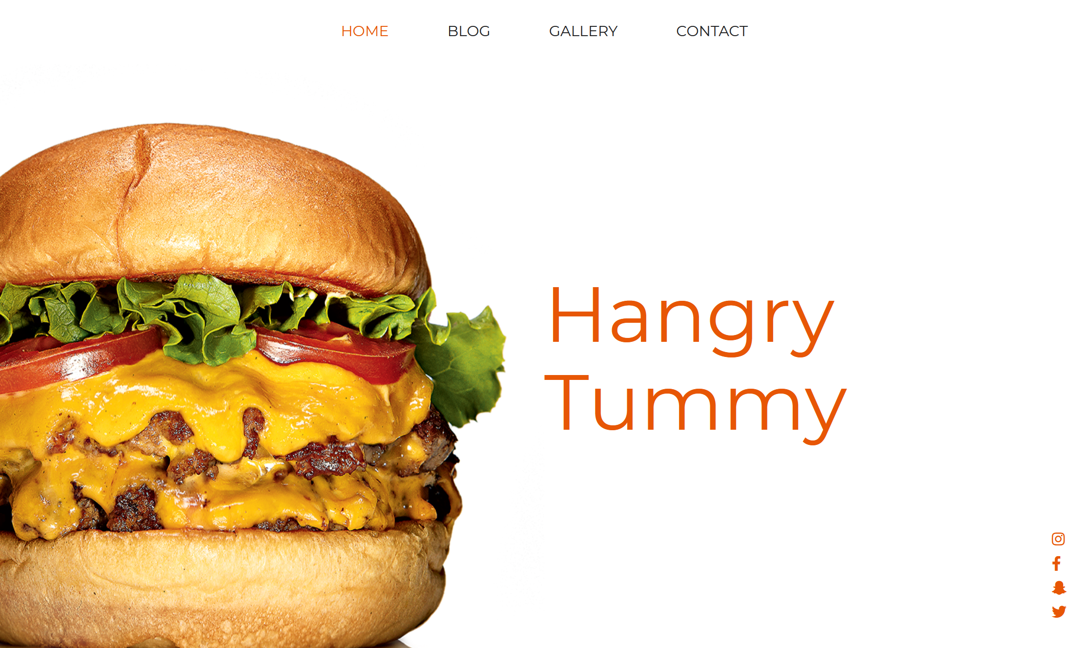 Landing page image of Hangry Tummy Project